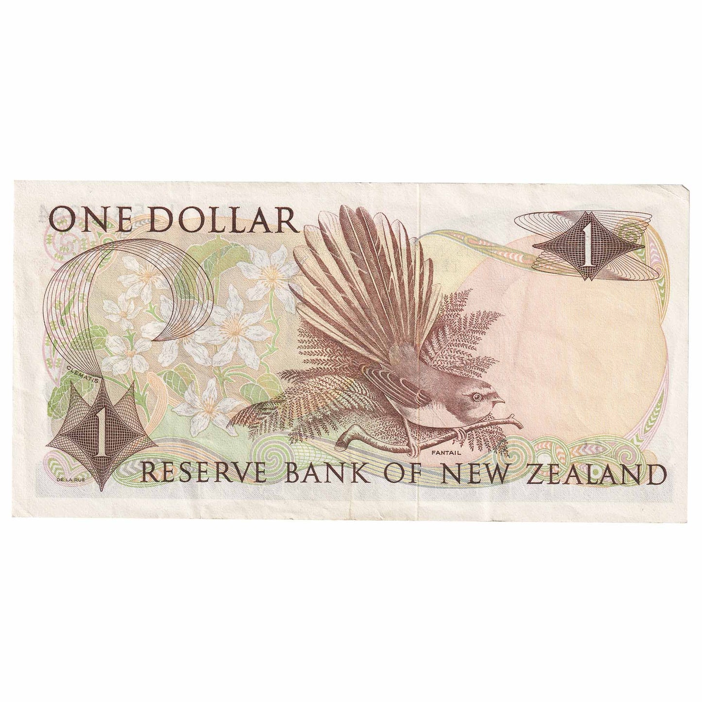 New Zealand 1975-77 1 Dollar Note, Pick #163c, VF-EF