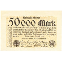 Germany 1923 50,000 Mark Note, UNC