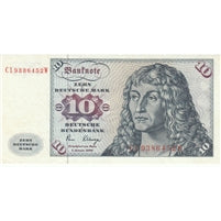 Germany 1980 10 Deutsche Mark Note, Pick #31d, EF