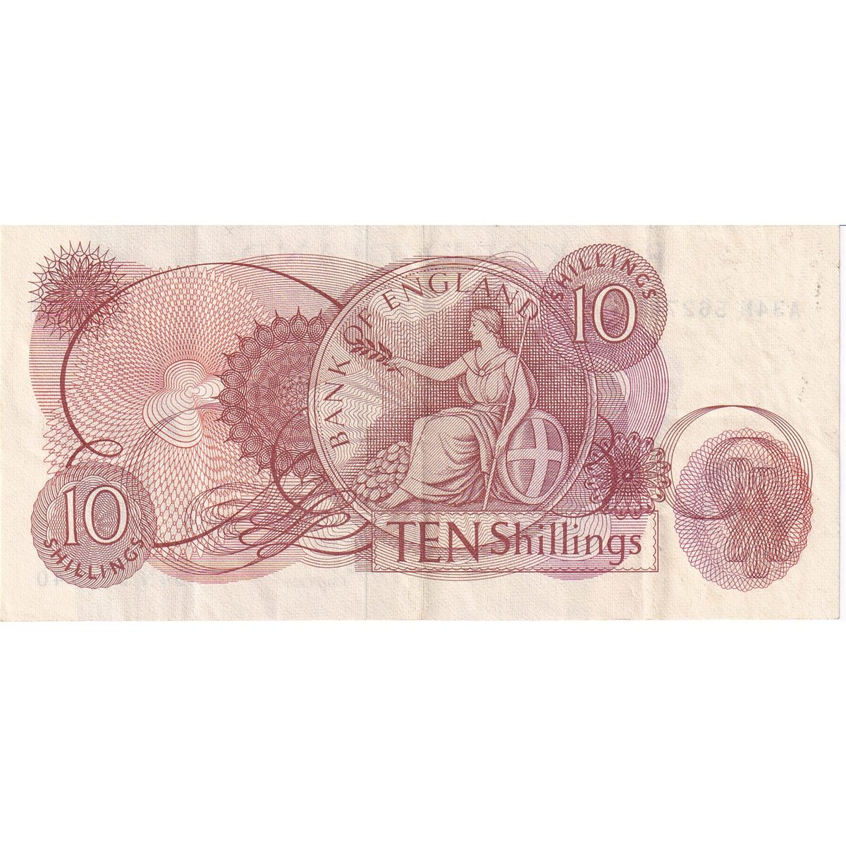 Great Britain 1967 10 Shilling Note, A-N, VF-EF