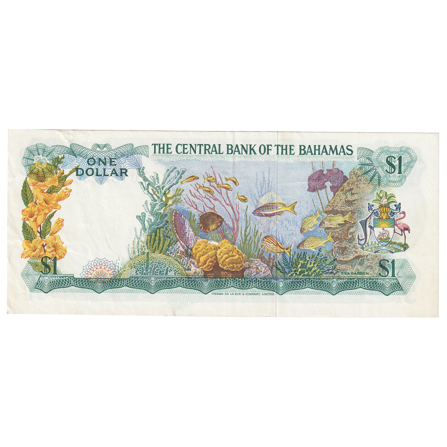 Bahamas 1974 1 Dollar Note, Pick #35a Donaldson, EF-AU