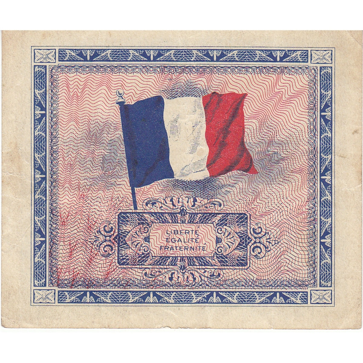 France 1944 5 Francs Note, Pick #115a, VF