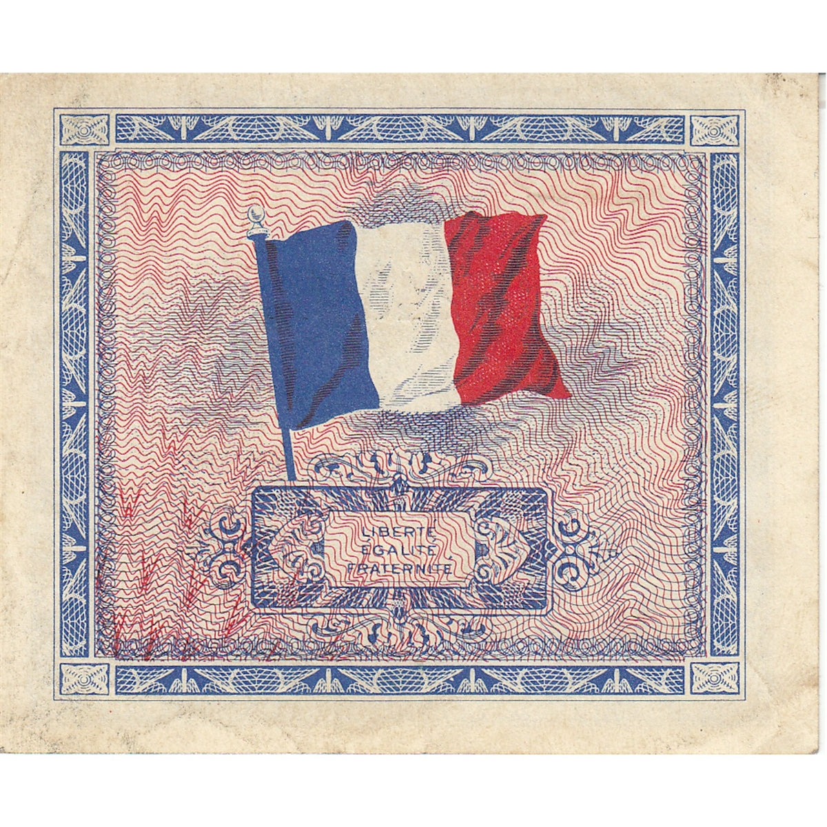 France Note 1944 5 Francs, AU