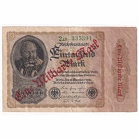 Germany 1923 1 Million Mark Note, VF