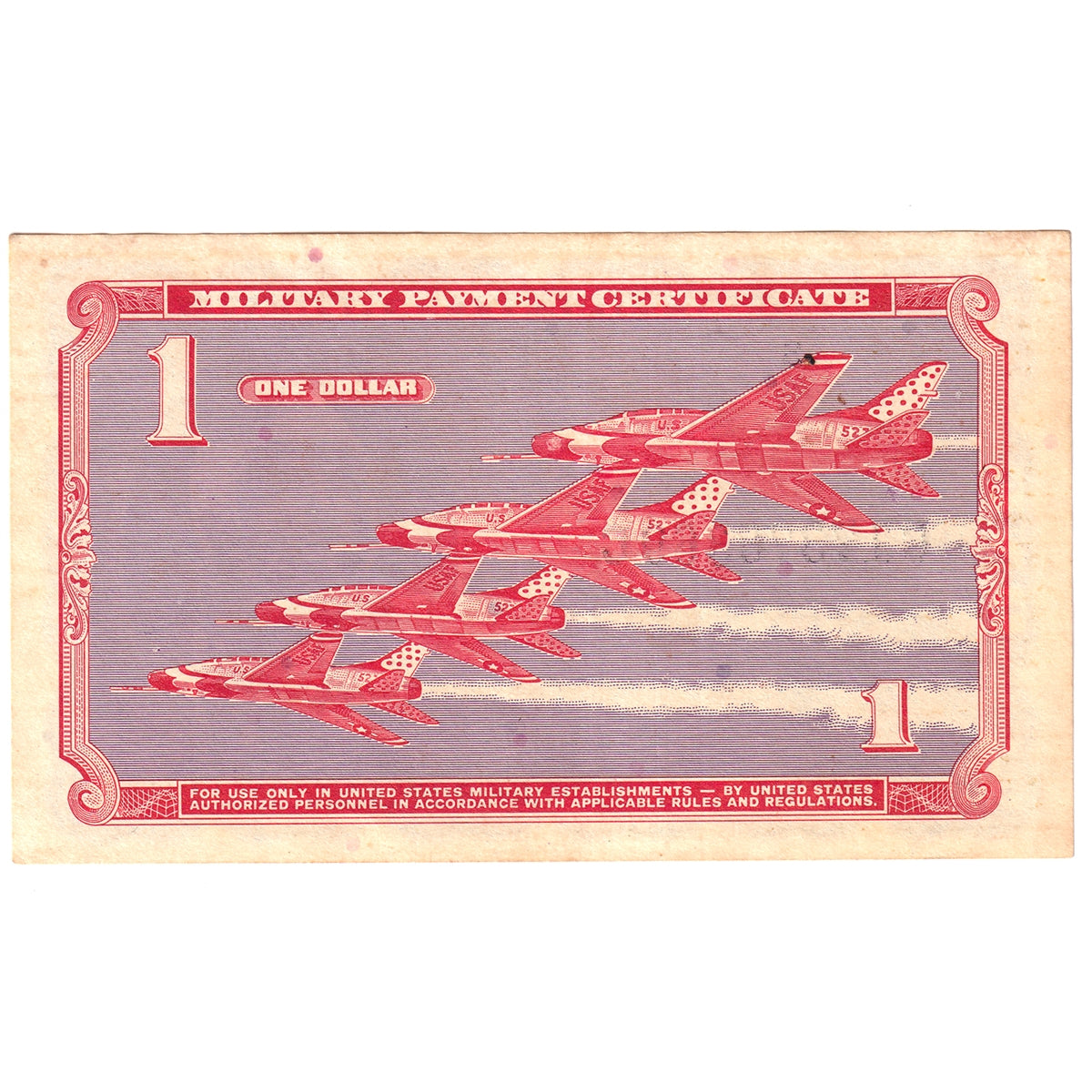 USA 1969-70 Military Payment Certificate KL#M79, $1 Note, Series 681, AU-UNC