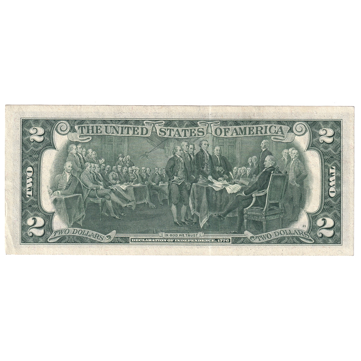USA 1976 $2 Note, FR #1935I, Neff-Simon, Minneapolis, AU-UNC
