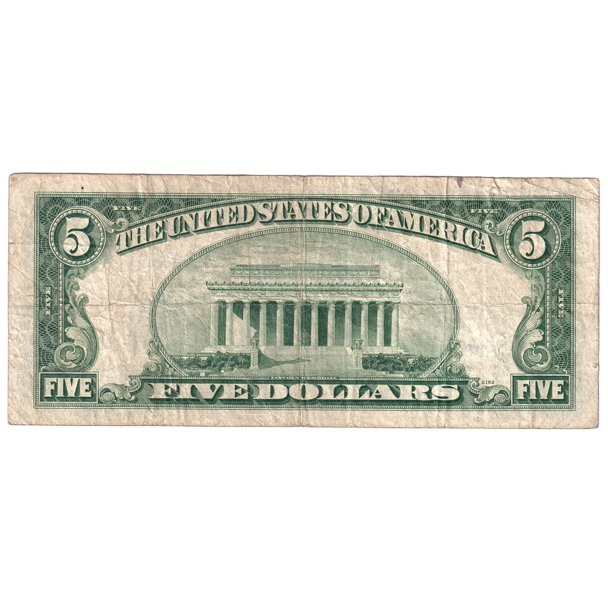 USA 1953 $5 Note, FR #1655, Fine