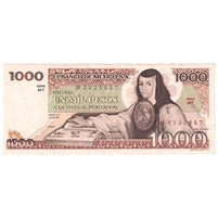 Mexico 1981 1,000 Pesos Note, Pick #76b Litho Back, AU