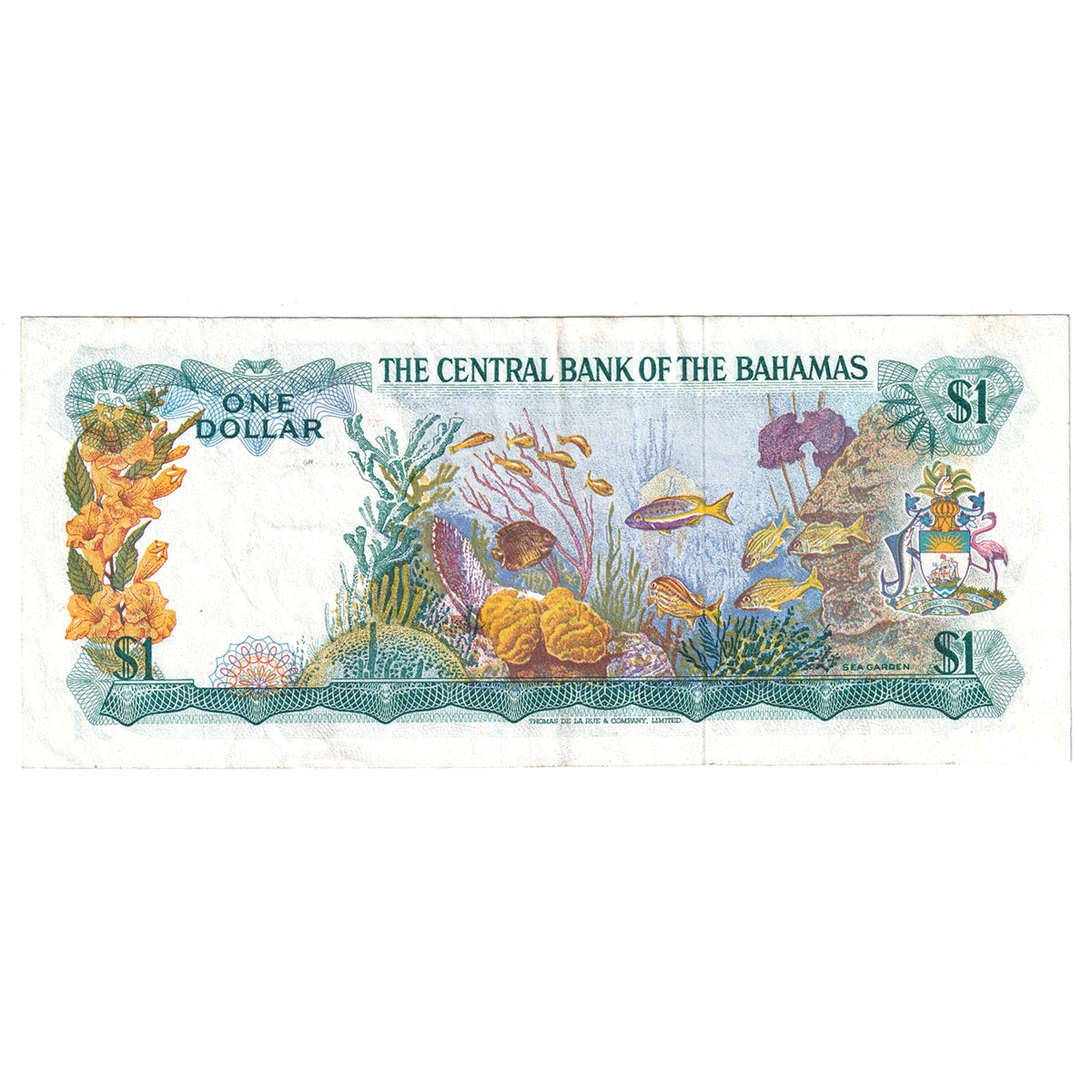 Bahamas 1974 1 Dollar Note, Pick #35a Donaldson, VF-EF