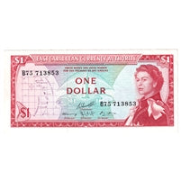 East Caribbean States 1965 1 Dollar Note, Pick #13f, Signature 10, EF-AU