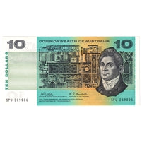 Australia 1968 10 Dollar Note, Pick #40c, EF-AU