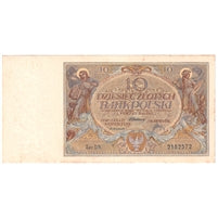 Poland 1929 10 Zlotych Note, Pick #69, UNC