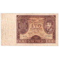 Poland 1934 100 Zlotych Note, Pick #75a, VF