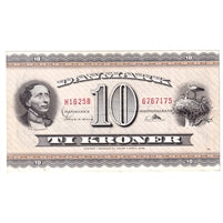 Denmark 1962 10 Kroner Note, Pick #44u, EF