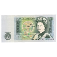 Great Britain 1981 1 Pound Note, BE87c, AU-UNC