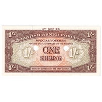 Great Britain 1962 1 Shilling Note, Pick #M32b Remainder, UNC
