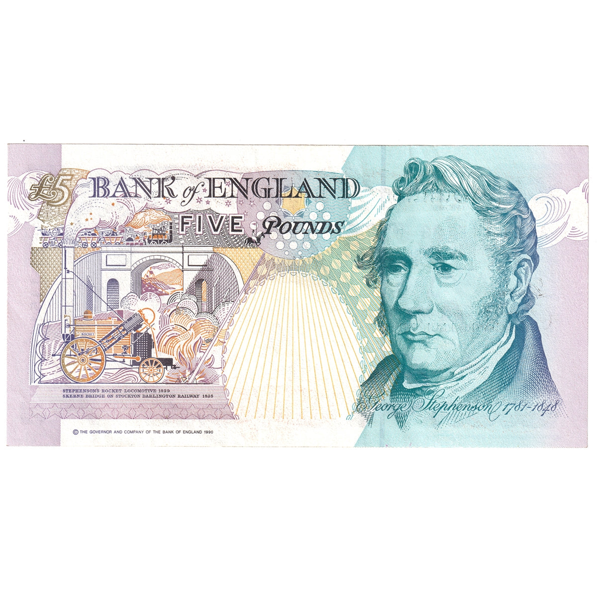 Great Britain 1993 5 Pound Note, BE121c, AU