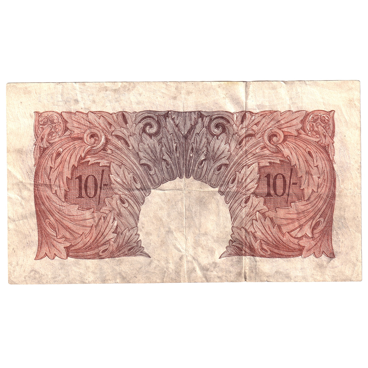 Great Britain 1950 10 Shilling Note, BE30b Z--Z, VF