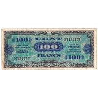 France 1944 100 Francs Note, Pick #118a, VF