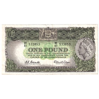 Australia 1961-65 1 Pound Note, Pick #34a, VF