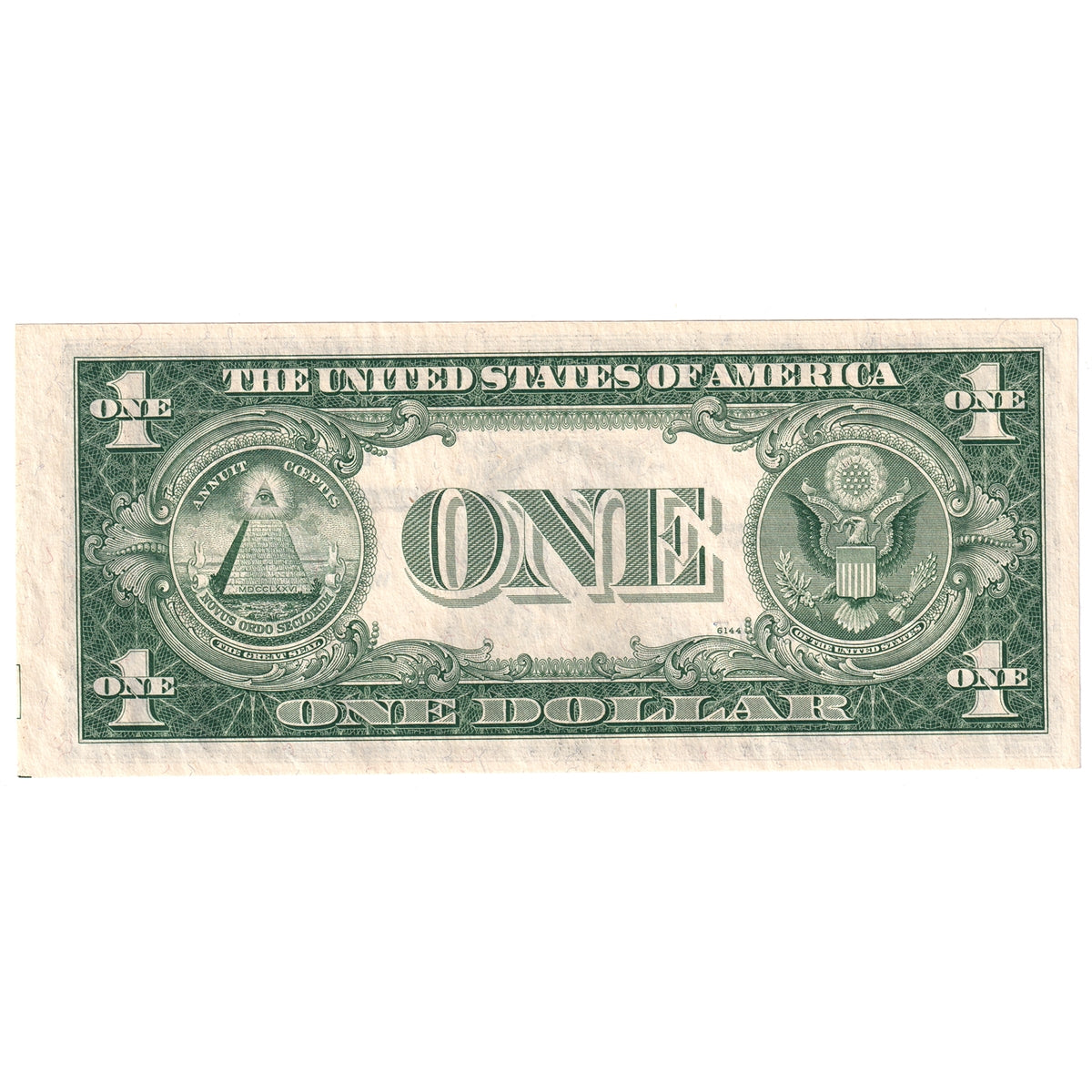 USA 1935E $1 Note, FR #1614, Priest-Humphrey, Silver Certificate, UNC