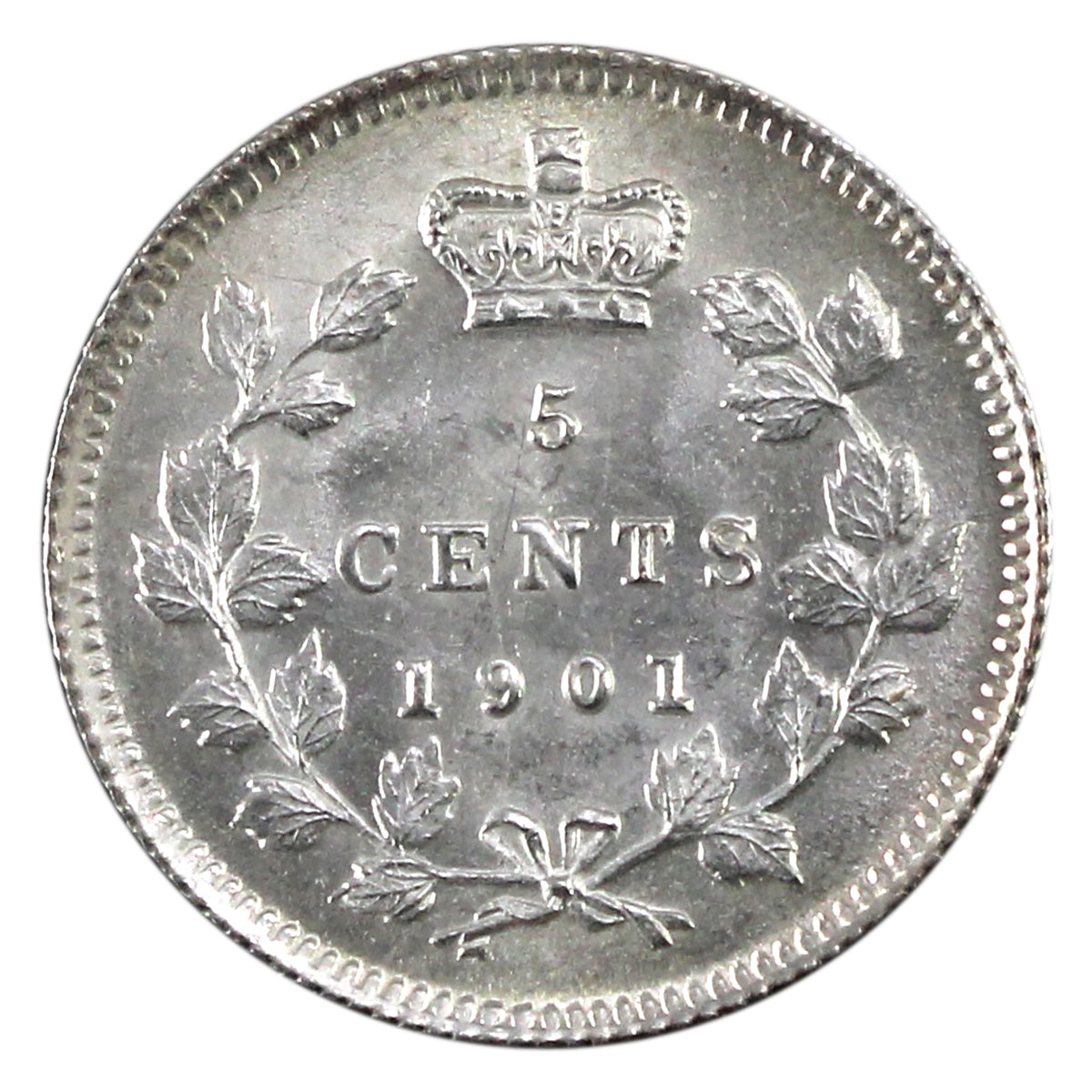 1901 Canada 5-cents Brilliant Uncirculated (MS63) $