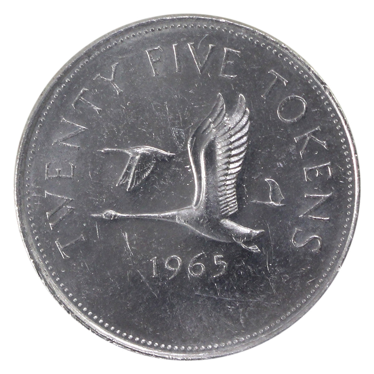 (1965) Canada 25-cents Test Token TT-25.6B ICCS Certified MS62 (XVP 366)