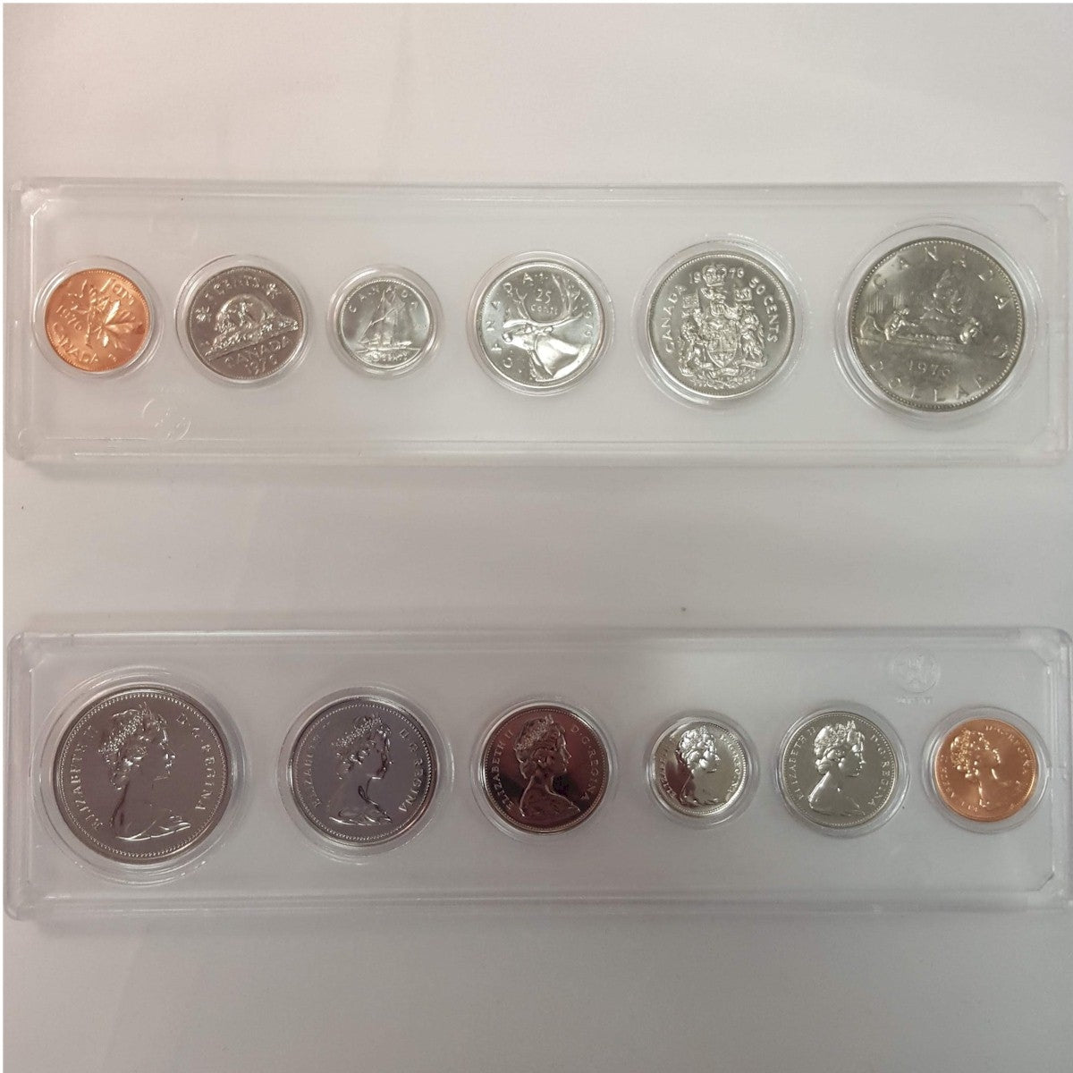 1976 Canada 6-coin Year Set in Snap Lock Case
