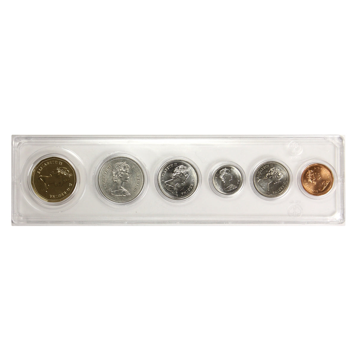 1989 Canada 6-coin Year Set in Snap Lock Case