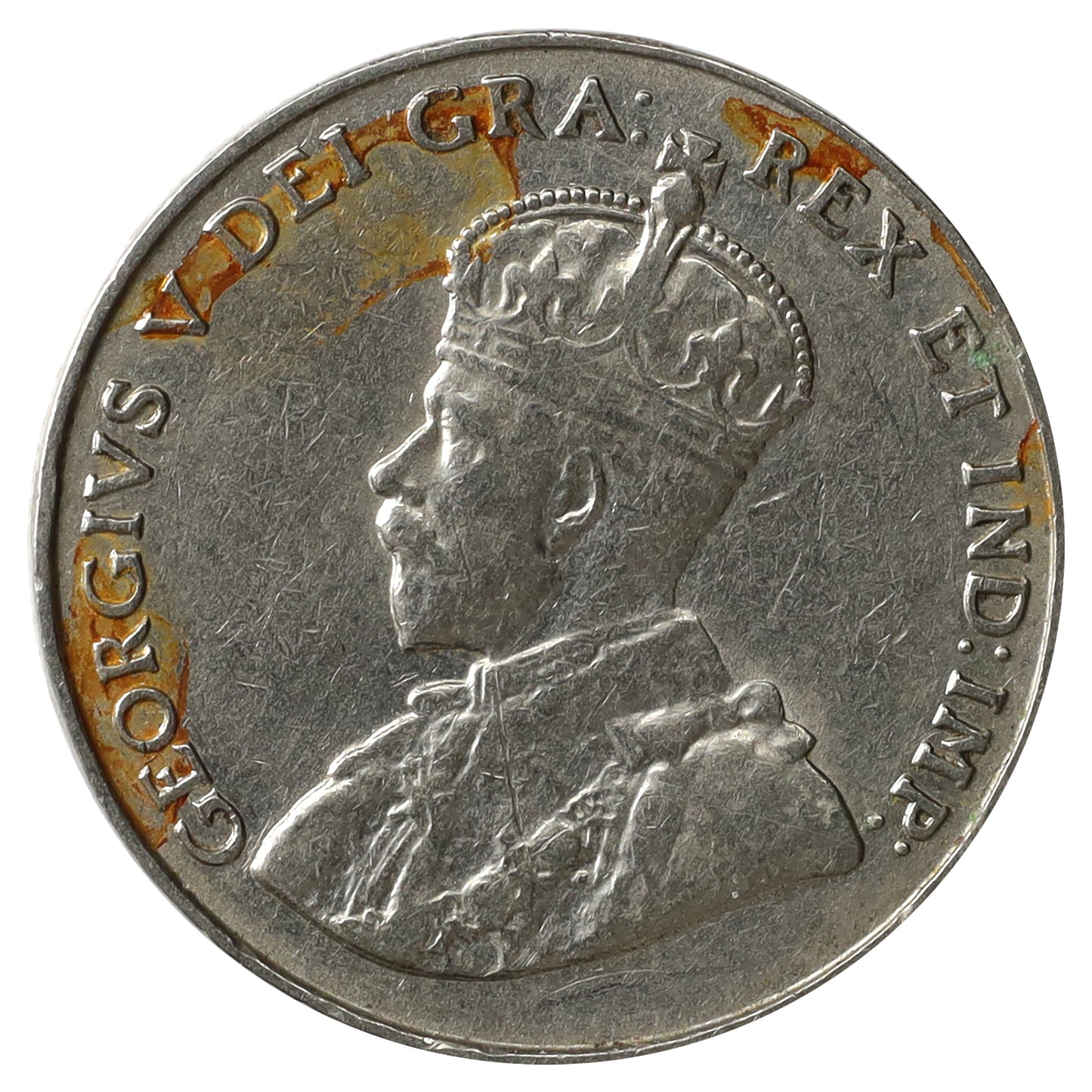 1930 Canada 5-cents VF-EF (VF30) Scratched, corrosion, or impaired