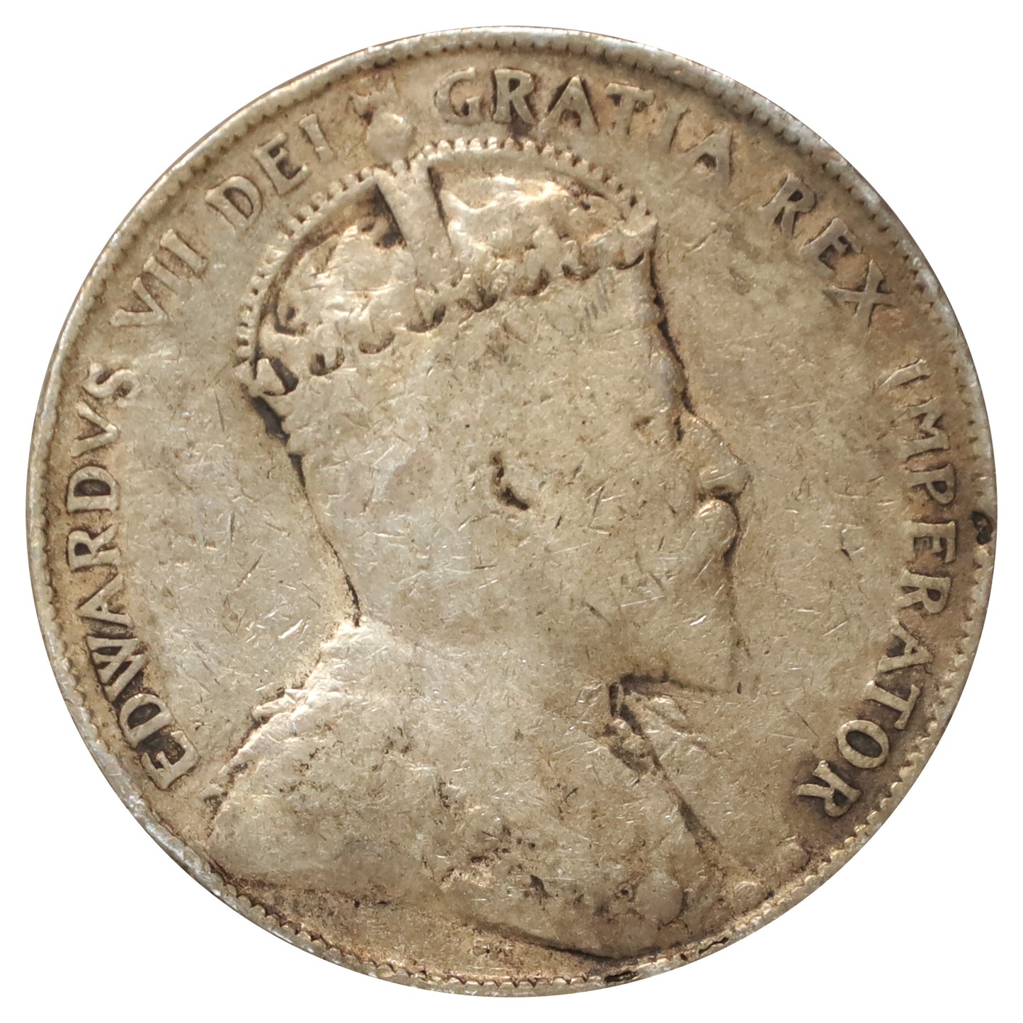 1906 Canada 50-cents VG-F (VG10) Scratched, cleaned, or impaired