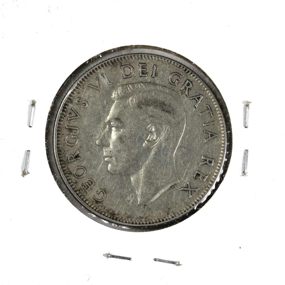 1950 No Design Canada 50-cents Very Fine (VF20) Scratched, nicks, or impaired