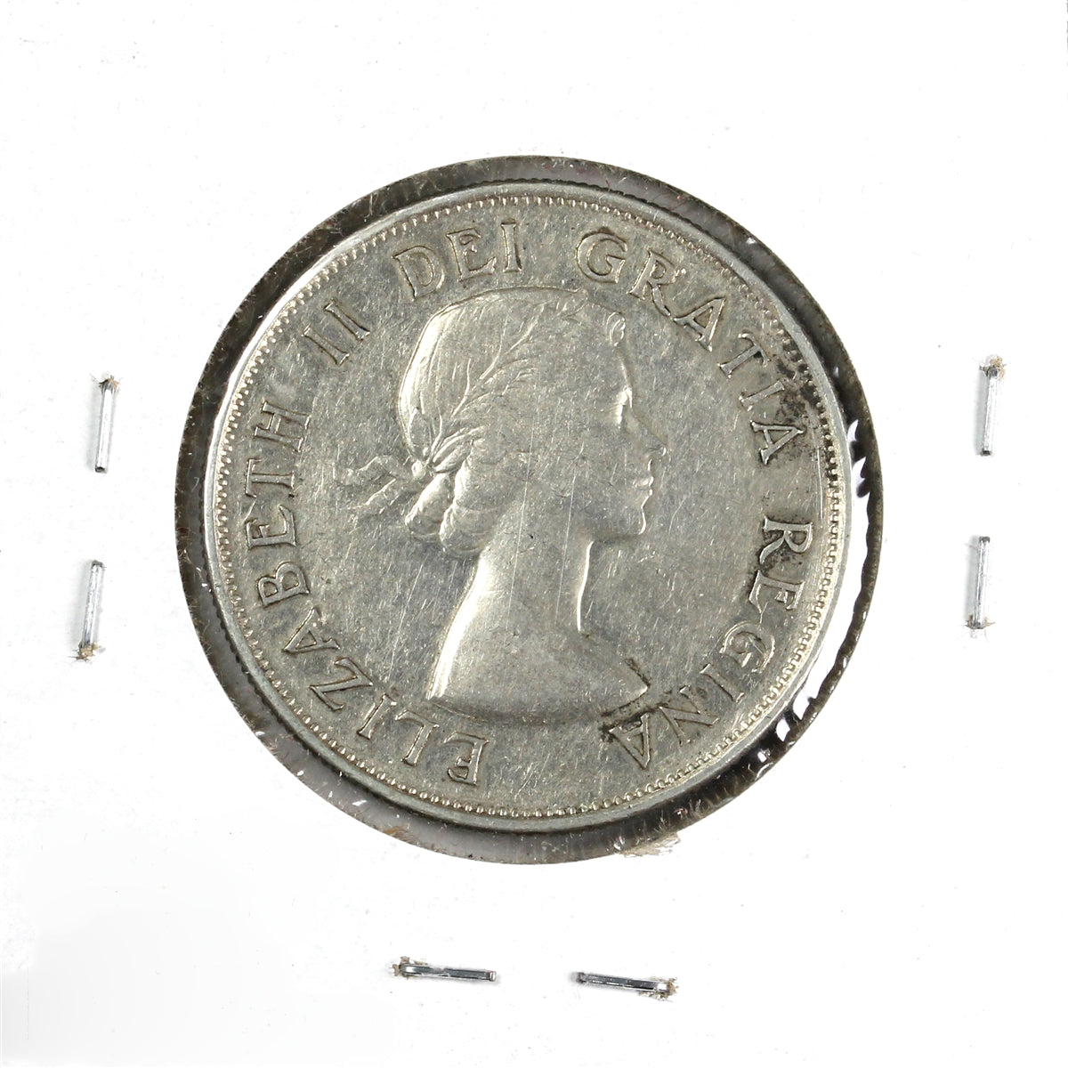 1953 Large Date NSS Canada 50-cents Extra Fine (EF40) Scratched, spot, or impaired