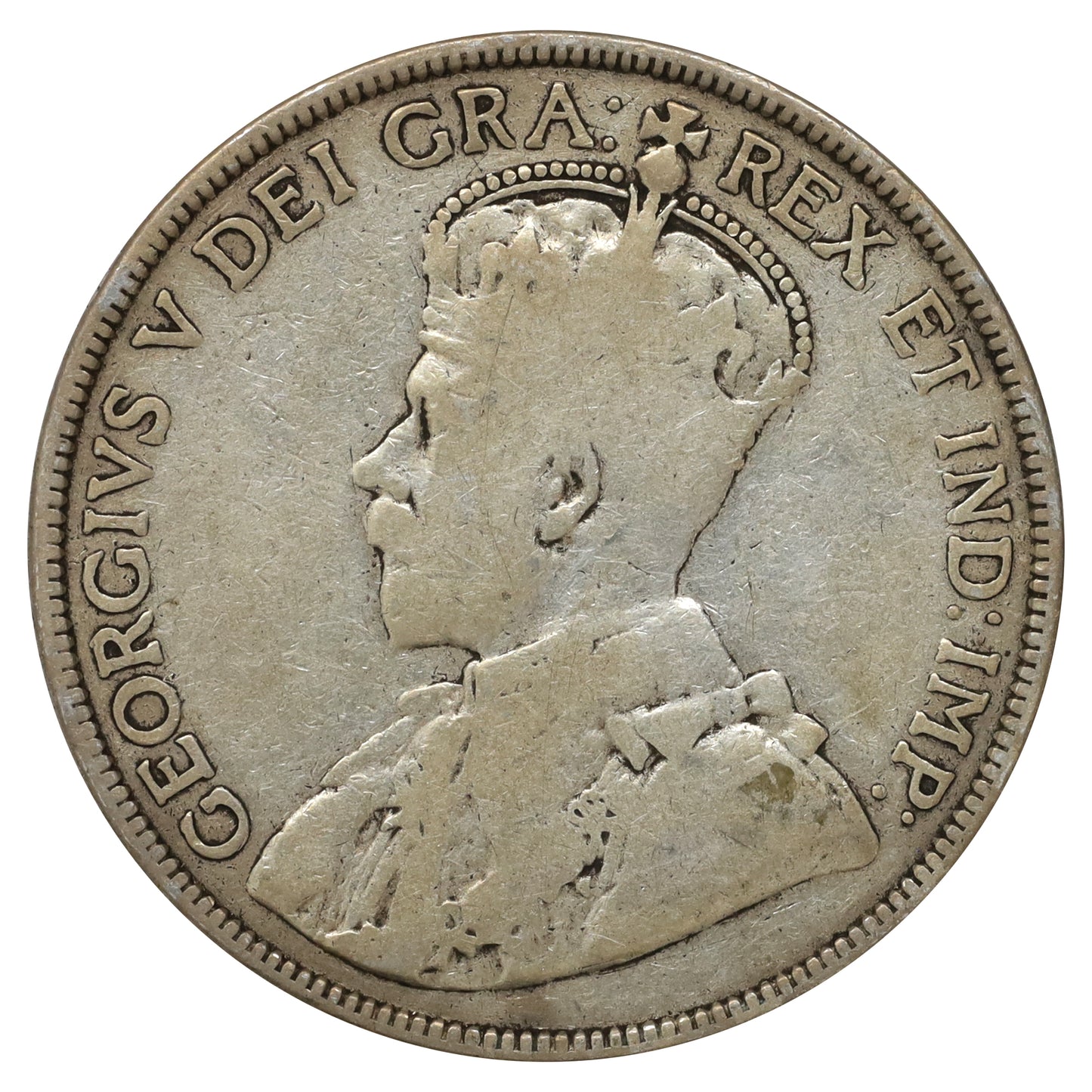 1912 Canada 50-cents G-VG (G6) Scratched, cleaned, or impaired