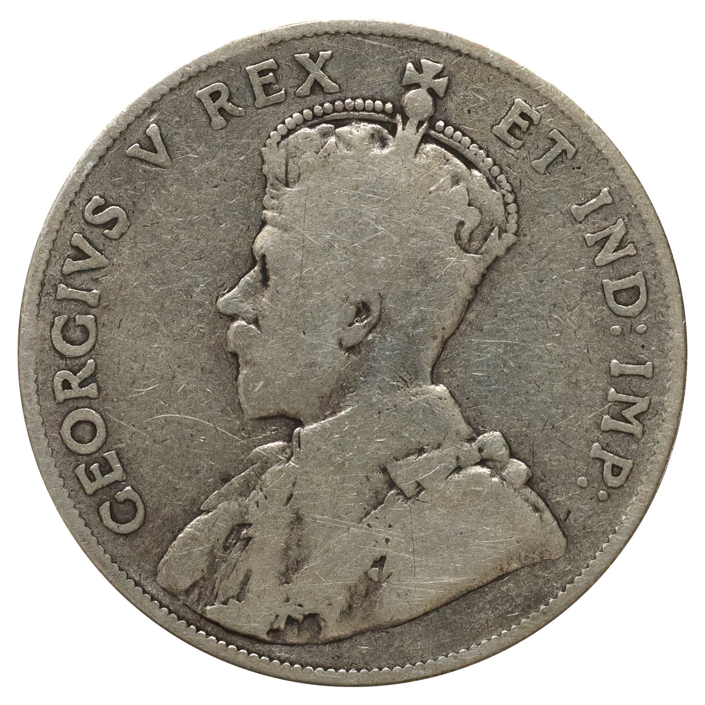 1911 Canada 50-cents Good (G4) Scratched, mark, or impaired