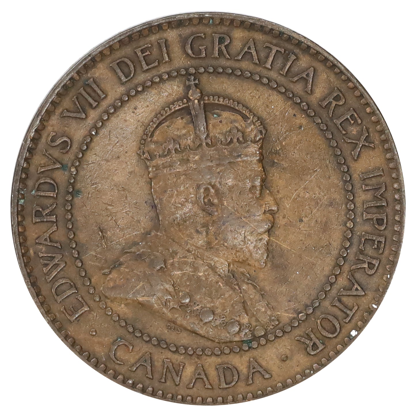 1903 Canada 1-cent F-VF (F15) Corrosion, marks, or impaired