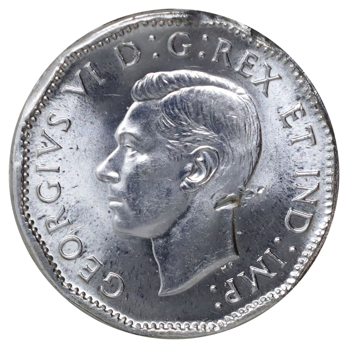 1945 Canada 5-cents Brilliant Uncirculated (MS63) Scratched, corrosion, or impaired