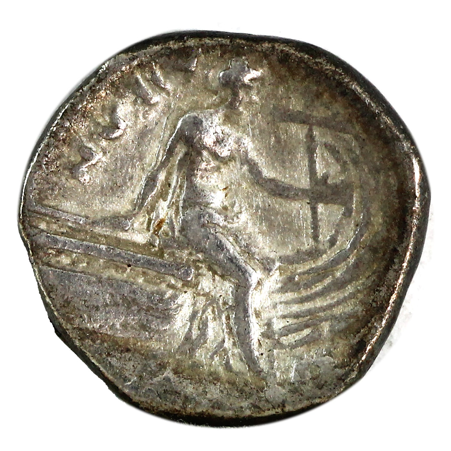 Ancient Greece 196-168BC Histiaia Euboea Silver Tetrobel VF-EF (VF30) $