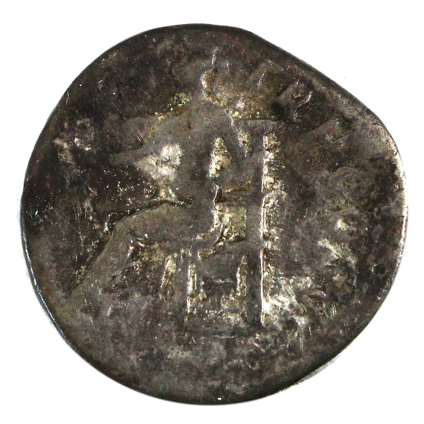 Ancient Rome 75AD Vespasian Denarius Fine (F12) $