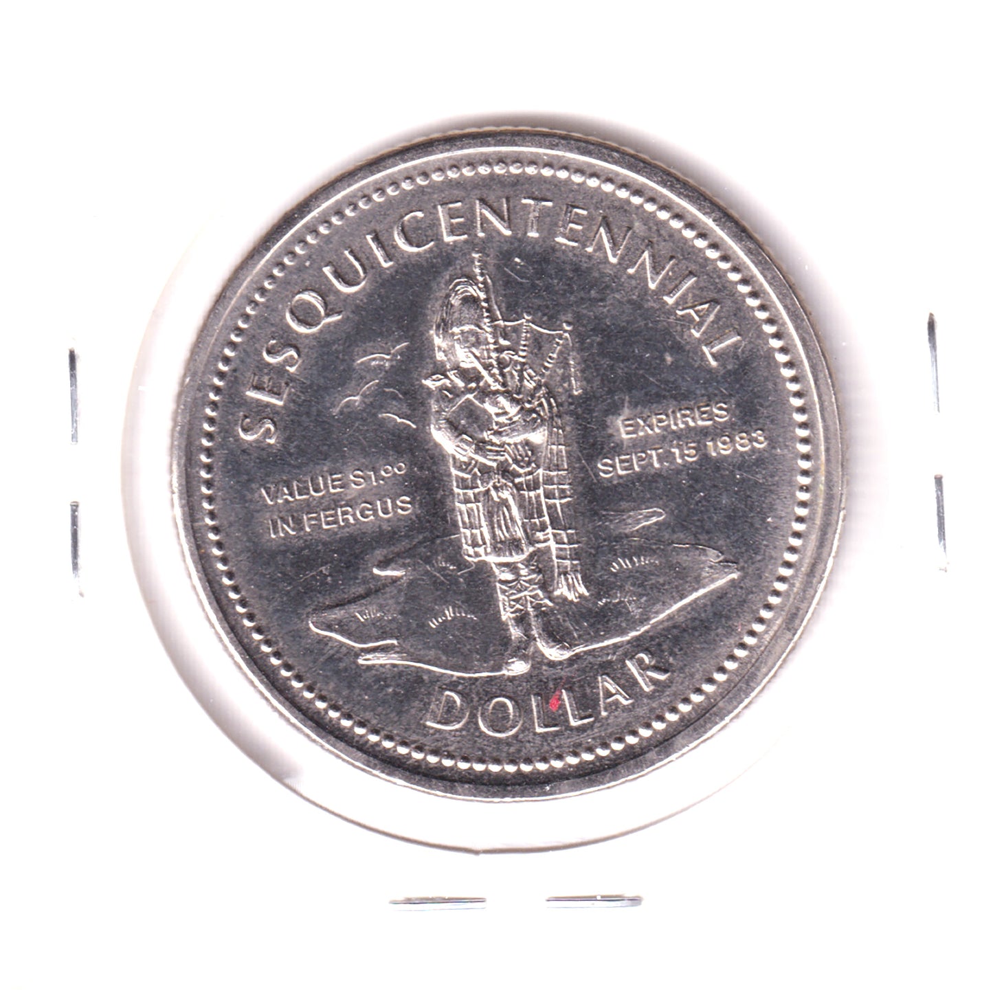 1983 Fergus, ON, Sesquicentennial Dollar Trade Token