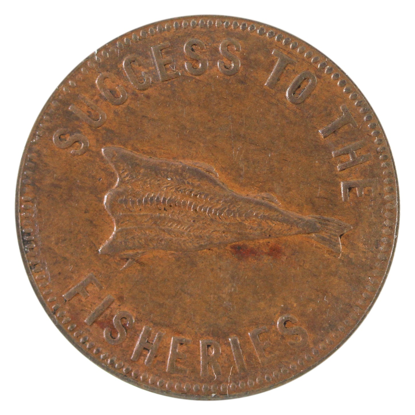 Error PE-5B1 1860 PEI Speed the Plough Broken Die, Die Clash Almost Uncirculated (AU-50)