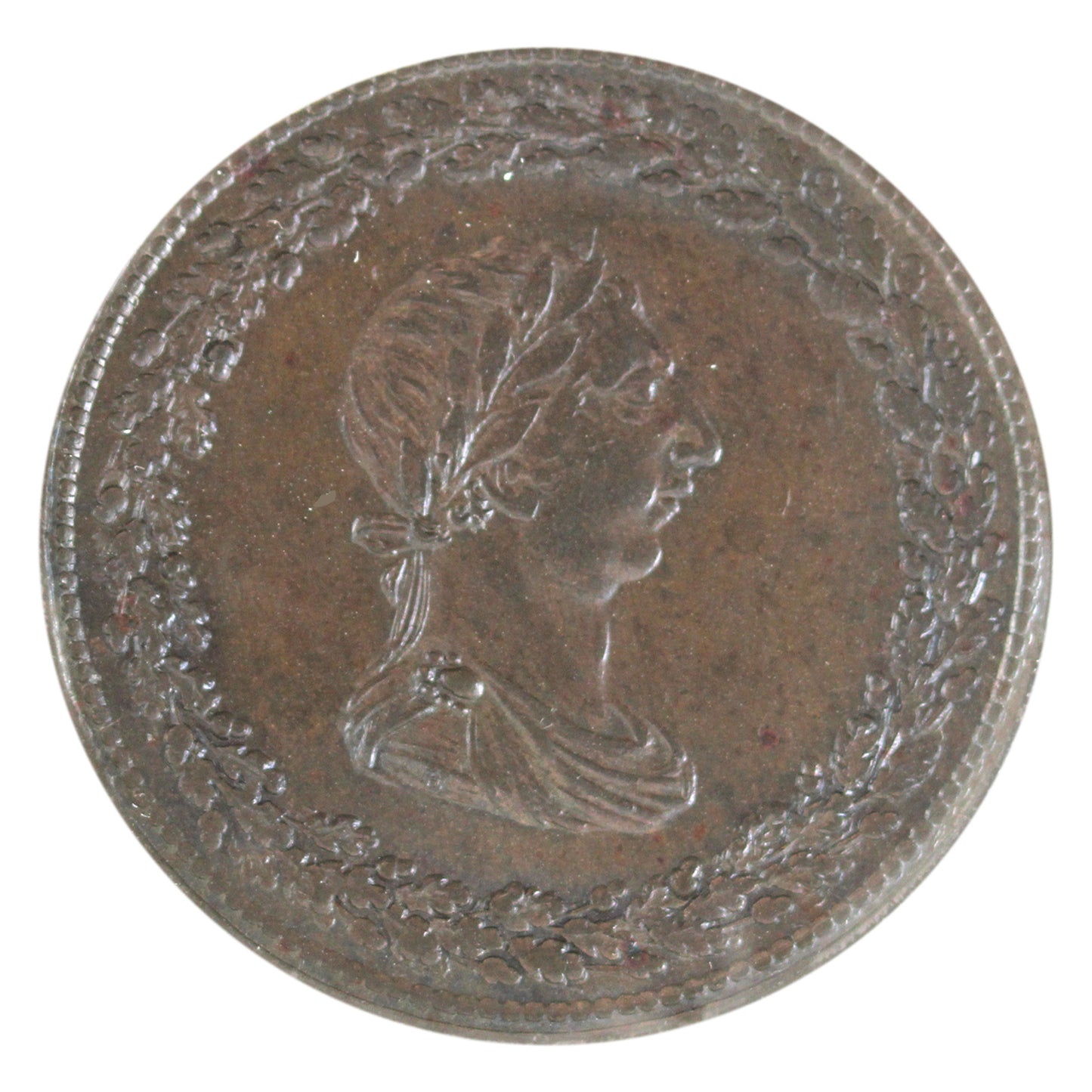 LC-46A2 1812 Lower Canada Thomas Halliday 1/2 Penny Token BU (MS-63) Lustrous Brown RARE
