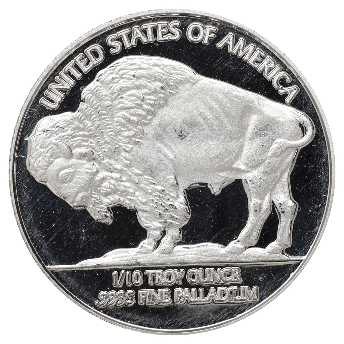 PALLADIUM: JM 2004 Stillwater Lewis & Clark 1/10oz. .9995 Palladium Round (light toning)