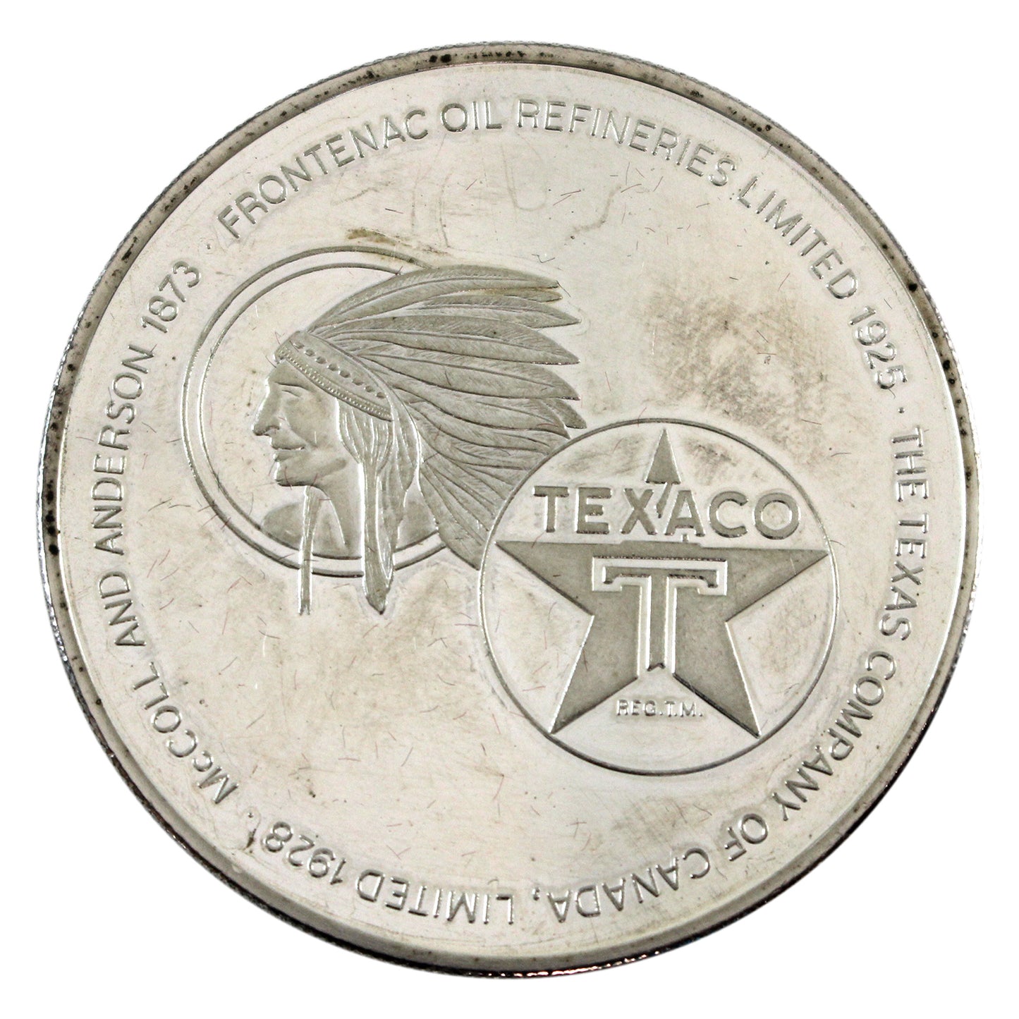 1989 Texaco Canada Inc. Medallion in Case (Non Silver)