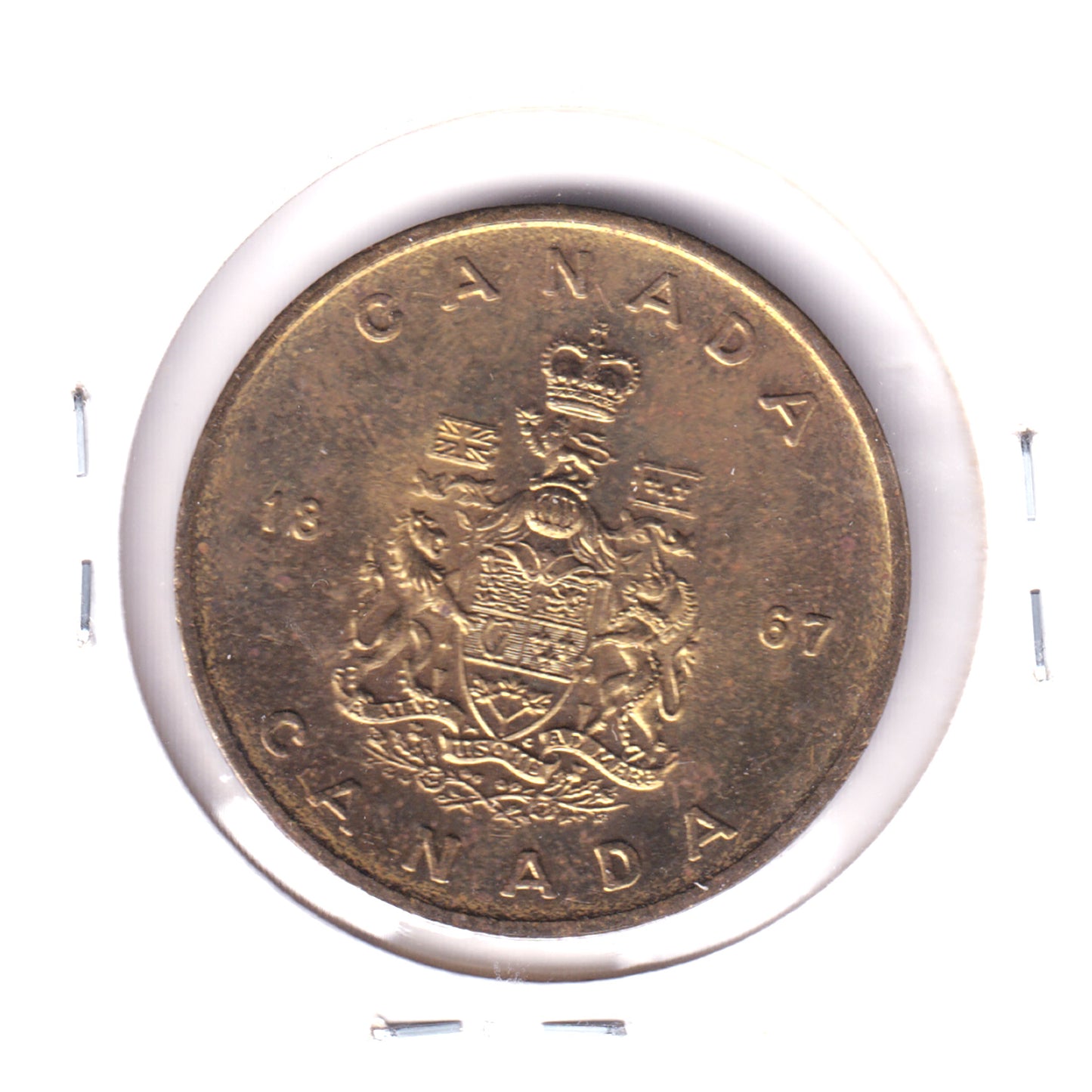 1867 Canada Maple Leaf Emblem Token