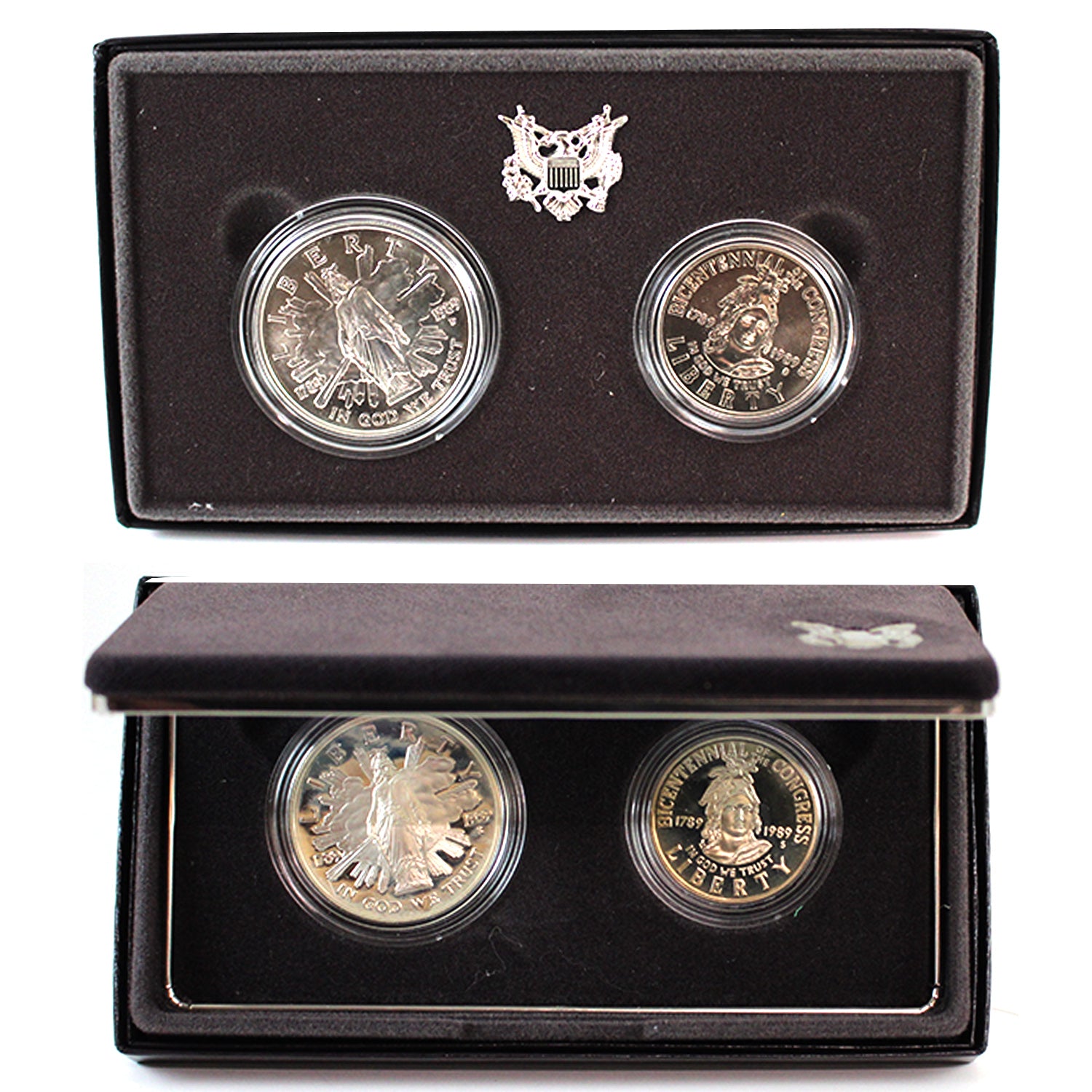 1989 D United States Congressional Coins Two Coin Uncirculated Set 1989-d-united-states-congressional-coins-two-coin-uncirculated-set