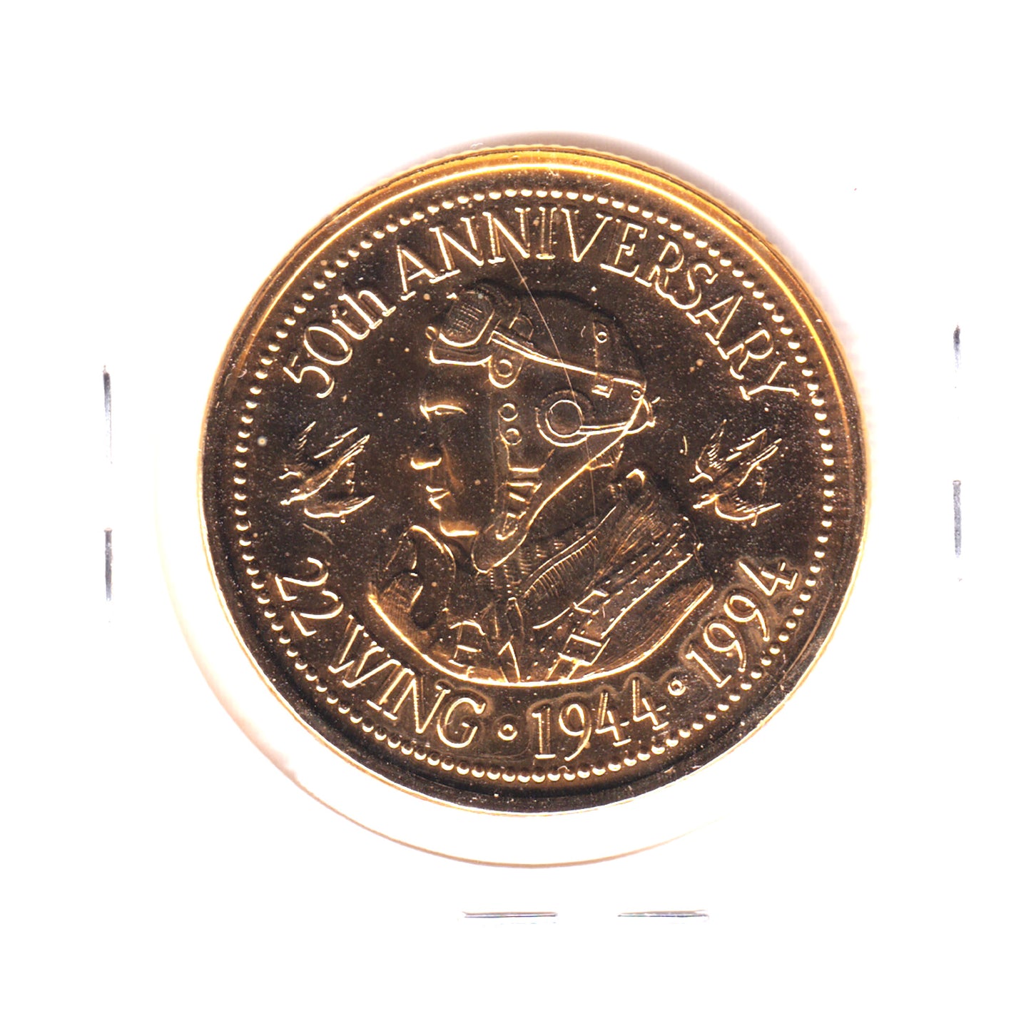 1994 North Bay, ON 100th Anniversary Chamber of Commerce Gold Plated Token