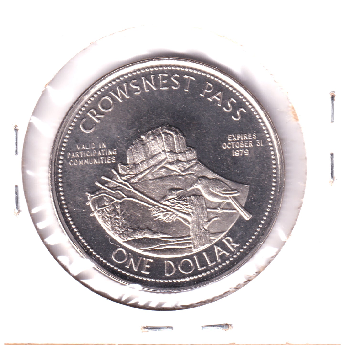 1979 Crowsnest Pass, Alberta $1 Token