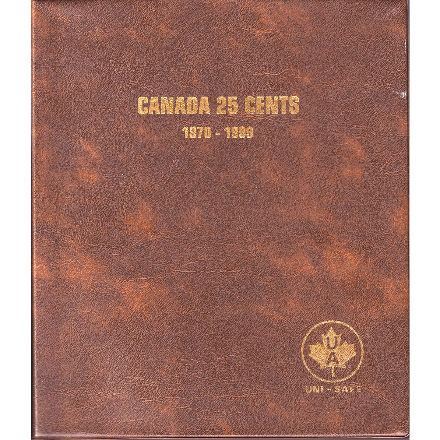 Lot of 57x 1968-1999 Canada 25-Cents Collection in Uni-Safe Album