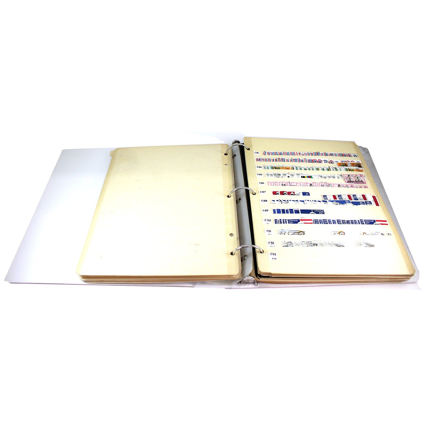 200+ USA Stamps in Mint Condition in White Binder